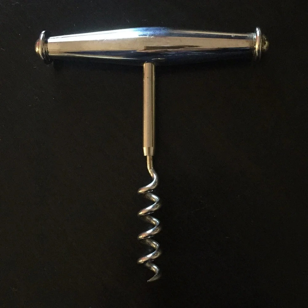 NAUTICA Silver plate corkscrew old fashioned​